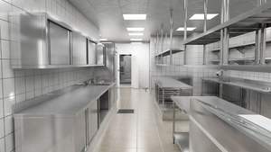 Attrezzatura da <span class=keywords><strong>Cucina</strong></span> Commerciale Personalizzata in Acciaio Inox Resistente con Tavoli da <span class=keywords><strong>Lavoro</strong></span> Integrati, Armadi, Lavelli e Spazi di Stoccaggio - Product Image 6