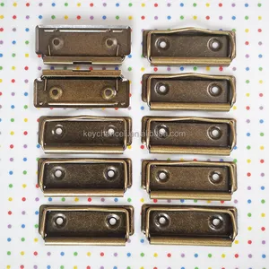 Guangdong supplier 70mm antique bronze low profile clipboard flat metal board clip age clip binder clip