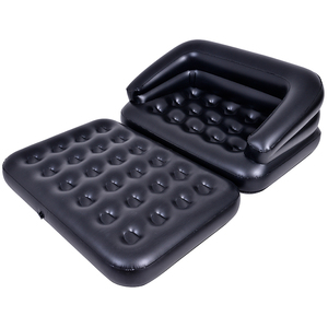 Giant Black Inflatable PVC <strong>Sofa</strong> Chair High Quality 5 in 1 <strong>Air</strong> <strong>Sofa</strong> <strong>Bed</strong> - Product Image 1