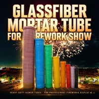 Feux d'artifice Salute, Pétards, Tube de mortier en fibre de verre de 4 pouces pour spectacles pyrotechniques de Noël et du Nouvel An, Coups de canon et coquilles de présentation