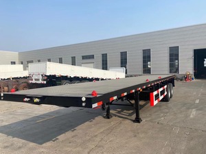 Prix à plat 3 essieux 30/40 pieds 48 pieds <span class=keywords><strong>pas</strong></span> <span class=keywords><strong>cher</strong></span> <span class=keywords><strong>plateau</strong></span> plat conteneur châssis mobile à plat Semi camion <span class=keywords><strong>remorque</strong></span> à vendre - Product Image 5
