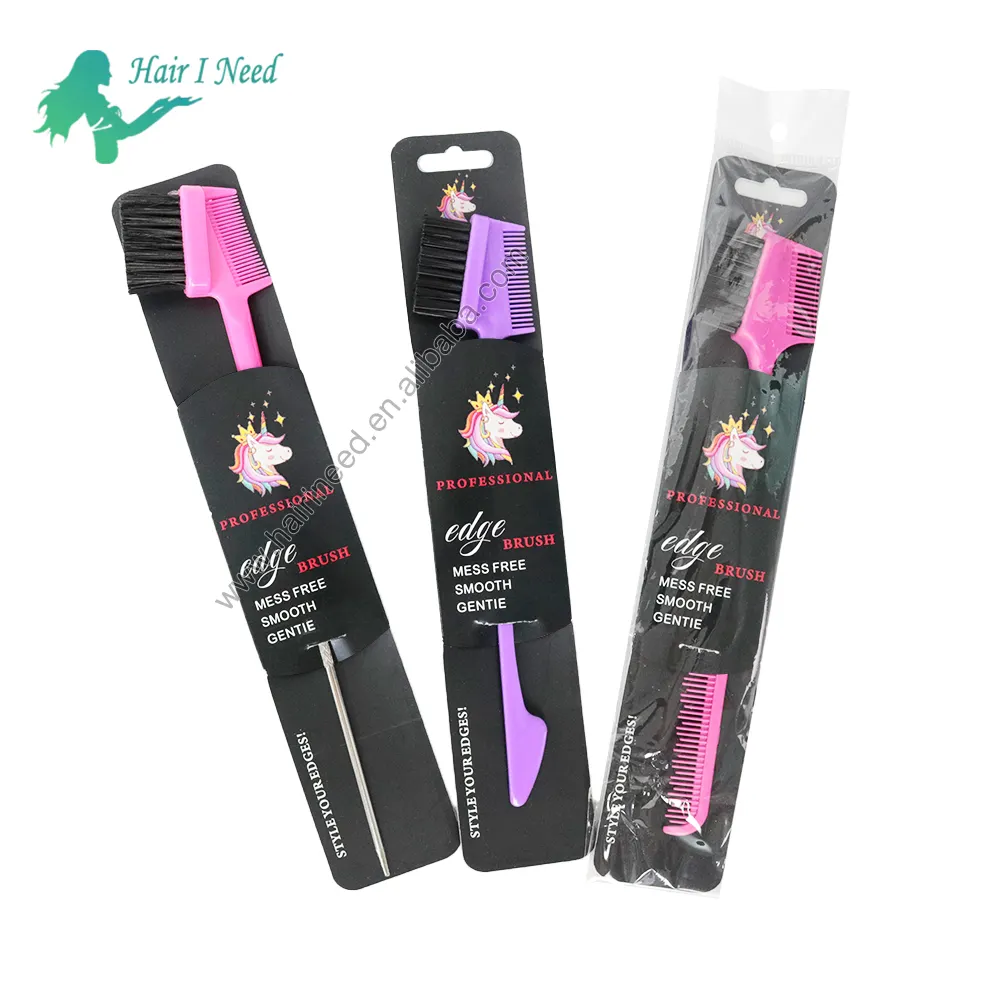 Wholesale Hair Style Tools Edge Brush With Logo Edge Control Brush Package