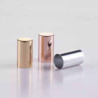 HUIHO Bouchons en aluminium brillant personnalisés pour bouteilles de rouge à lèvres cosmétiques Bouchons et capsules