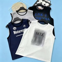 Débardeur Homme en Coton FYK244 à Épaules Larges, Respirant, Sans Manches, Imprimé, pour la Gym et l'Entraînement – Modèle à 1,9 $