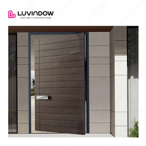 Puerta Doble de Aluminio con Arco Superior Personalizada de Lujo, Entrada al Hotel Malibu Grand Villa - Product Image 4