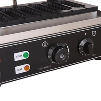 Commercial électrique en acier inoxydable Six grilles haute efficacité maïs croustillant Machine fromage Hot Dog bâton français Muffin saucisse