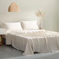 ホテル100% 竹生地ソフトベッドシーツフラットシーツ包装寝具セット高級