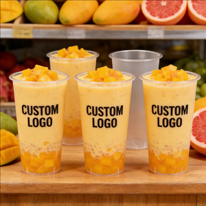 Vasos de Plástico Esmerilados para Bebidas Frías de 10oz, 24oz y 300ml, Duraderos, con Logotipo Personalizado - Product Image 1