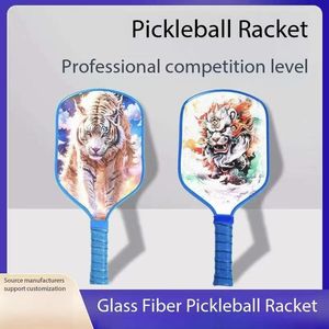 Raqueta de pickleball, raqueta de pickleball con orificios, raqueta de fibra de vidrio/carbono, estuche de transporte, protección para las manos - Product Image 2