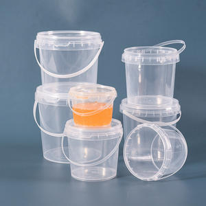 300ml-5000ml Bol en plastique transparent/seau en plastique transparent/seaux pour l'emballage des aliments - Product Image 5