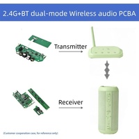 Module de transmission audio sans fil 2.4G BT pour système de haut-parleurs un-vers-plusieurs à faible latence (< 35 ms) avec prise en charge de la connexion téléphonique