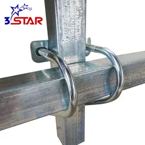 clamp for hose Double U-shaped hose clamp cross fixed tube clip fixed water pipe galvanized U-bolt cross tube clip