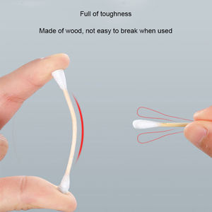 رأس مزدوج الرأس للنساء-براعم رأس رأس للأذن اللولبية الخشبية أدوات تنظيف العناية الصحية - Product Image 5