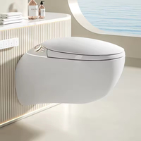 FEIDU Toilettes Intelligentes Murales Modernes avec Chasse d'Eau Automatique et Bidet Électronique