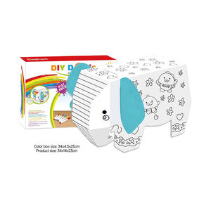 Graffiti di elefante indiano in cartone dipinto con Puzzle 3D - Product Image 3