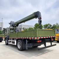 Grue mobile sur camion de 3 et 4 tonnes, certifiée CE, personnalisable, pour la construction et les projets municipaux, directement de l'usine