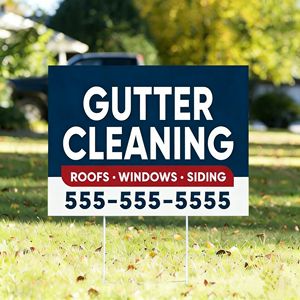 Letreros de Plástico Corrugado de 4mm y 18x24 Pulgadas con Impresión Personalizada y Estaca en H para Limpieza de Zonas Residenciales - Product Image 1