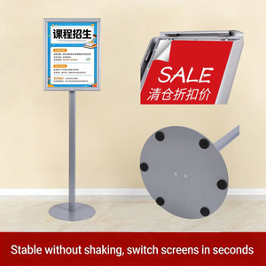 Support d'affichage intérieur pour graphiques A3 ou A4 avec <span class=keywords><strong>cadre</strong></span> à clip et patins antidérapants - Product Image 3