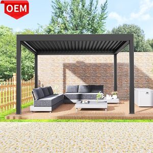 Pergola de luxe en aluminium Bioclimatique, arbre de jardin, Pergola en aluminium, pergolo de toit OEM - Product Image 3
