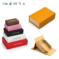 Boîte à chaussures et à vêtements personnalisée avec logo, avec couvercle magnétique, emballage cadeau haut de gamme, finition mate luxueuse