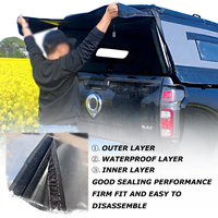 Toldo Inflable para Camioneta, Ligero, con Laterales Suaves y Techo Rígido, Ajuste Universal para Ranger, Hilux, Navara, con Ventana