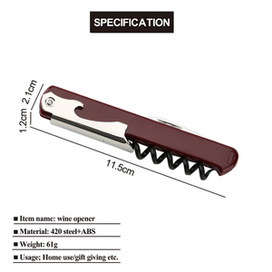 Ouvre-bouteille multifonctionnel moderne en acier inoxydable et ABS, coupe-capsule, <span class=keywords><strong>tire</strong></span>-<span class=keywords><strong>bouchon</strong></span>, ouverture facile pour vin et bière - Product Image 4