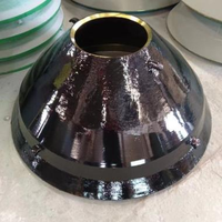 Pièces de rechange d'usine pour concasseur à cône Mn18Cr2 : Mantle et doublure de cuve concave pour Metso HP400 HP500
