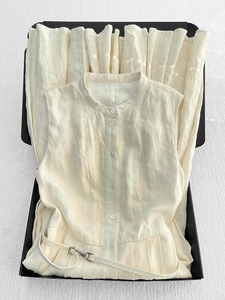Elegante y Chic <span class=keywords><strong>Kimono</strong></span> Largo <span class=keywords><strong>sin</strong></span> Mangas con Cinturón para Mujer, Vestido Tipo Túnica hasta la Rodilla, Casual y Estiloso para Verano, Transpirable - Product Image 1