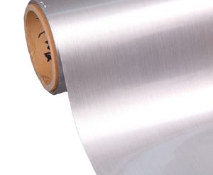 <span class=keywords><strong>Pellicola</strong></span> PET Metallizzata Color Oro/Argento Spazzolata per Decorazione e Laminazione - Product Image 3