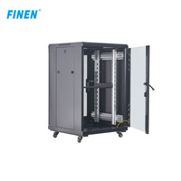 Systèmes téléphoniques CE et PABX 600mm * 600mm * 18U Boîtiers de serveur Étagère réseau 18U Armoire de données informatiques