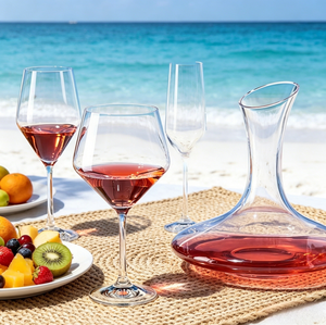 Calice da <span class=keywords><strong>Vino</strong></span> in Cristallo da 590ml, Soffiato a Mano, Design Classico per Banchetti e Uso Quotidiano, Bicchiere da <span class=keywords><strong>Vino</strong></span> Rosso con Bordo Ultra Elegante - Product Image 5