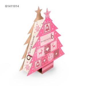 ชั้นวางสินค้ารูปต้นคริสต์มาสแบบตั้งพื้นสำหรับซูเปอร์มาร์เก็ต ทำจากกระดาษแข็ง - Product Image 5