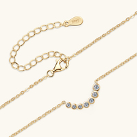 Offre Exceptionnelle : Collier Lariat en Argent 925 avec Moissanite Grade D VVS1, Forme V, Style Sourire, Bijou de Mode Iced Out pour Femme
