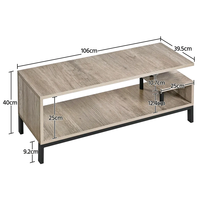 Combohome Mobilier de salon nouveau design Support TV en bois Armoire et table à café et thé Ensemble en bois