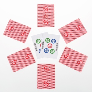 Jeu de cartes à jouer personnalisé personnalisé de haute qualité 300gsm Blue Core Paper <span class=keywords><strong>Mahjong</strong></span> Barcode Board Chess Card - Product Image 2
