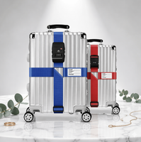 Sangle de bagage réglable en nylon et polyester durable, robuste, pour valise et sac à main, avec sangles croisées de sécurité pour le voyage