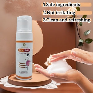 Espuma de lavado femenino Ácido bórico Alivio de infecciones por levaduras Limpieza vaginal y lavado de espuma Yoni refrescante - Product Image 3