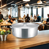 Marmite Commerciale en Aluminium avec Couvercle