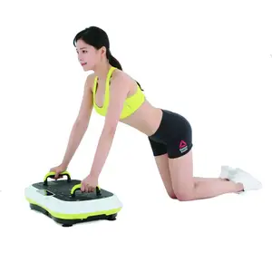 Venta al por mayor cuerpo máquina de masaje de vibración placa comercial Vertical de cuerpo de equipos de gimnasio loco Fit masaje Placa de vibración