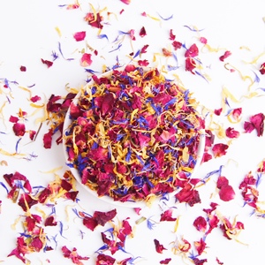 Mélange de fleurs comestibles pour garniture, pétales de rose, de marguerite et de bleuet pour gâteaux, cocktails, bougies, service personnalisé - Product Image 6
