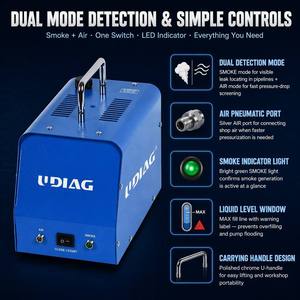 เครื่องตรวจจับรอยรั่วควันแบบพกพา UDIAG ALT200 สำหรับยานยนต์ เครื่องทดสอบรอยรั่ว EVAP พร้อมปั๊มในตัว ตรวจจับควันเร็วภายใน 5 วินาที โหมดคู่ 12V สำหรับรถยนต์และรถบรรทุก - Product Image 3