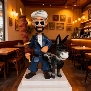 CS234 FRP Durable Handmade Lady Statue Resin Movie Character Sculpture for Commercial Plaza Restaurant Home Interior <b>Decor</b> - Product Image 6