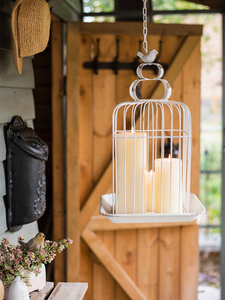 Dekoratif düğün Centerpiece Vintage sıkıntılı Metal masa kafes kuş masa süsü kafes - Product Image 5