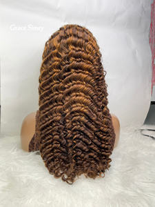 Perruques en <span class=keywords><strong>cheveux</strong></span> humains à boucles longues et lisses, avec dentelle frontale 13*4, pour femmes, vente en gros - Product Image 3