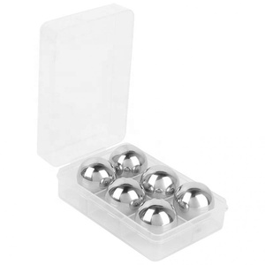 6pcs 304 Stainless Steel Eco-Friendly <strong>Ice</strong> Chilling Cooler Set for Beer Whiskey Vodka Stones Ball <strong>Bartender</strong> Tools - Product Image 1