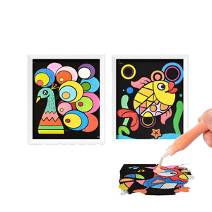 ชุดขวดทรายสีทรายเขย่า3D สำหรับเด็กงานฝีมือสุดสร้างสรรค์แบบ DIY ของเล่นภาพวาดกาวของเด็กผู้หญิง - Product Image 2