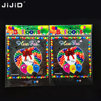 Sac d'emballage en plastique poly pour ballons JiJiD pour fête d'anniversaire, transparent, impression personnalisée du logo, emballage en plastique OPP pour ballons