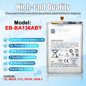 Batería de calidad Original certificada CE FCC de 5000mAh para <span class=keywords><strong>Samsung</strong></span> <span class=keywords><strong>Galaxy</strong></span> <span class=keywords><strong>A13</strong></span>, baterías originales de repuesto para teléfonos inteligentes - Product Image 3