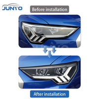 Système d'éclairage automobile Junyo, ensemble de phares à LED laser pour Audi Q3 2019-2024, mise à niveau vers des projecteurs LED haut de gamme