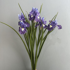 TH1414 Décoration haut de gamme Fleurs en soie artificielles Fleurs d'<span class=keywords><strong>iris</strong></span> réalistes pour la mise en page de mariage d'hôtel de Noël pour le salon - Product Image 5
